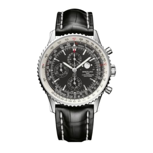 Breitling Navitimer 1461 Stainless Steel / Black / Croco / Pin