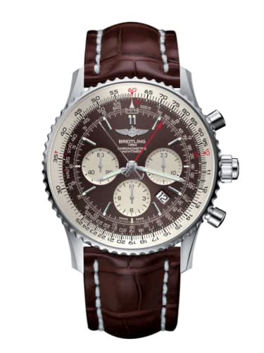 Breitling Navitimer Rattrapante Stainless Steel / Panamerican Bronze / Croco / Pin