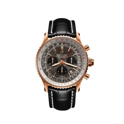 Breitling Navitimer Rattrapante Red Gold / Stratos Grey / Alligator