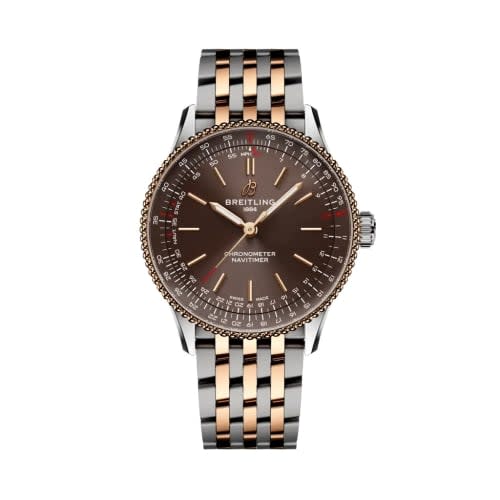Breitling Navitimer Automatic 36 Stainless Steel - Red Gold / Brown / Bracelet