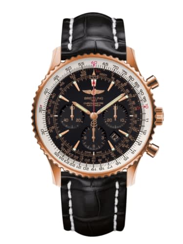 Breitling Navitimer 01 46 Red Gold / Black / Croco / Pin
