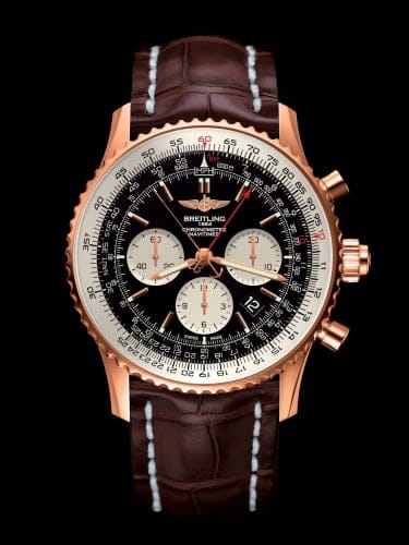 Breitling Navitimer Rattrapante Red Gold / Black / Croco / Folding