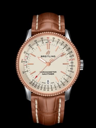 Breitling Navitimer 1 38 Automatic Stainless Steel / Red Gold / Silver / Croco / Pin