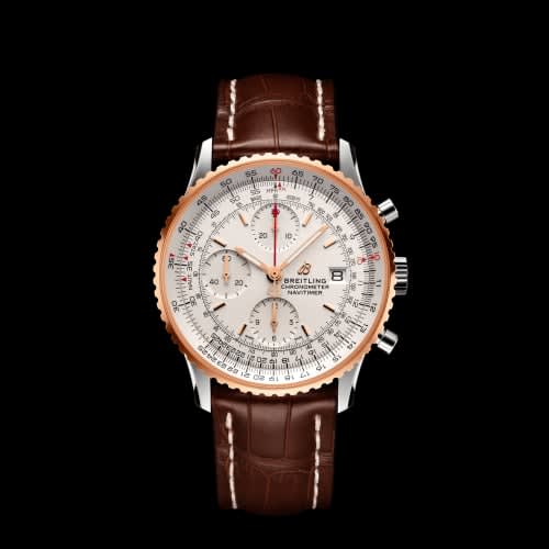 Breitling Navitimer 1 Chronograph 41 Stainless Steel / Red Gold / Silver / Croco / Pin