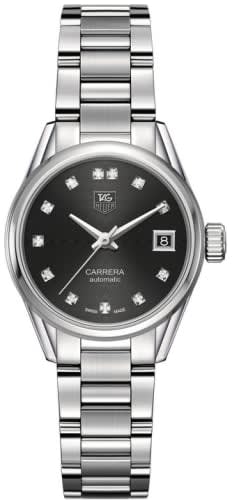 TAG Heuer Carrera Calibre 9 28 Stainless Steel / Black - Diamond / Bracelet