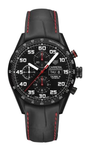 TAG Heuer Carrera Calibre 16 Day-Date 43 Titanium PVD / Black / Alligator