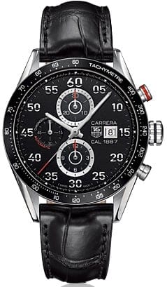TAG Heuer Carrera Calibre 1887 43 Stainless Steel / Black / Alligator