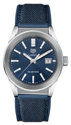TAG Heuer Carrera Quartz 36 Stainless Steel / Blue / Canvas