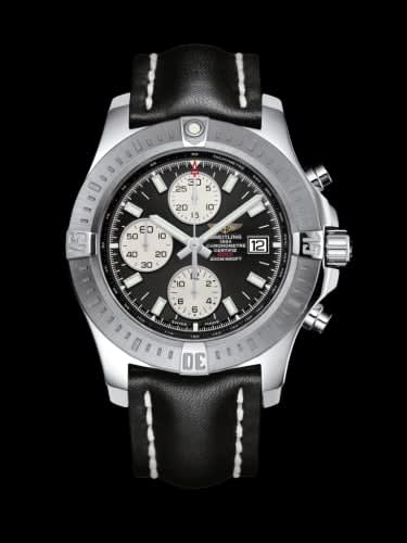 Breitling Colt Chronograph Automatic Stainless Steel / Volcano Black / Calf / Folding
