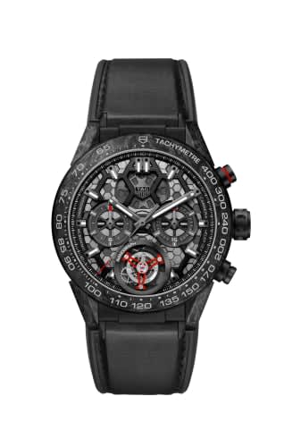 TAG Heuer Carrera Calibre Heuer 02T 45 Chronograph Tourbillon Titanium / Carbon / Nanograph