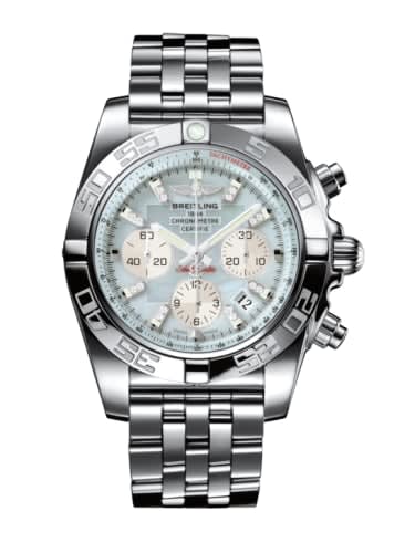 Breitling Chronomat 44 Stainless Steel / Gray Pearl Diamond / Bracelet