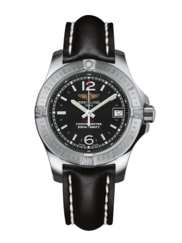 Breitling Colt Lady Volcano Black / Calf / Pin