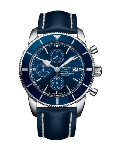 Breitling Superocean Heritage II 46 Chronograph Stainless Steel / Blue / Blue / Calf / Pin