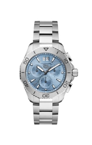 TAG Heuer Aquaracer Professional 200 Quartz Chronograph Big Date Stainless Steel / Ice Blue