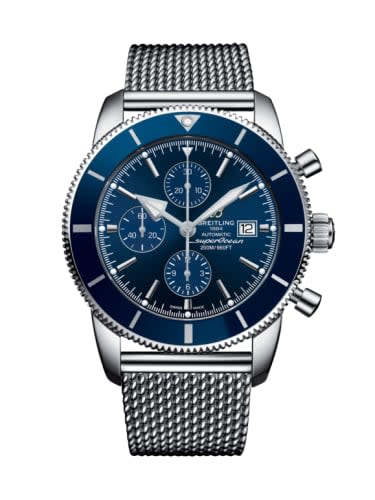 Breitling Superocean Heritage II 46 Chronograph Stainless Steel / Blue / Blue / Milanese