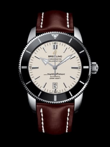 Breitling Superocean Heritage II 46 Stainless Steel / Black / Silver / Calf / Folding