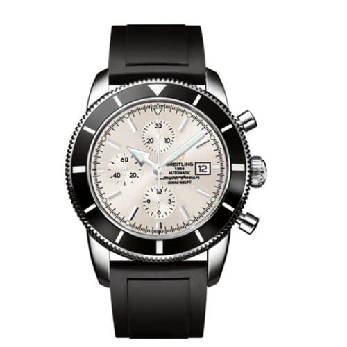 Breitling Superocean Heritage 46 Chronograph Stainless Steel / Black / Stratus Silver / Rubber