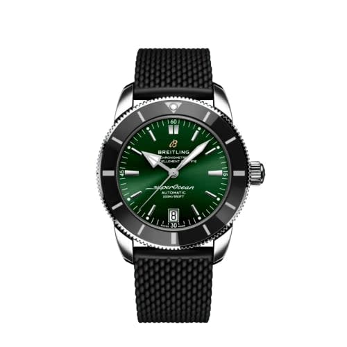 Breitling Superocean Heritage II 42 Stainless Steel / Green / Rubber / Folding
