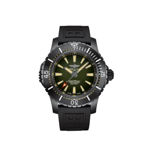 Breitling Superocean II 48 Titanium / Green / Rubber / Pin