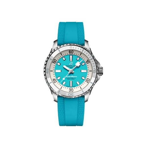 Breitling SuperOcean Automatic 36 Stainless Steel / Turquoise / Rubber