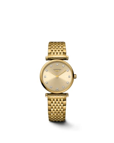 Longines La Grande Classique Quartz 24 Yellow Gold / Gilt - Diamond / Bracelet
