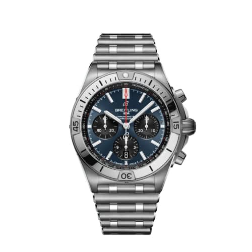 Breitling Chronomat B01 42 Stainless Steel / Blue / Rouleaux