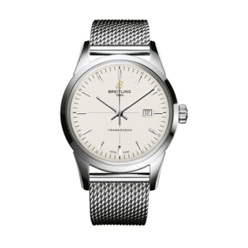Breitling Transocean Date Stainless Steel / Silver / Bracelet