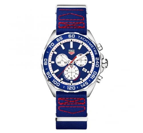 TAG Heuer Formula 1 Chronograph Quartz 43 Stainless Steel / Red Bull / NATO