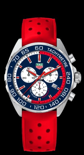 TAG Heuer Formula 1 Chronograph Quartz 43 Stainless Steel / Max Verstappen 2017 / Rubber