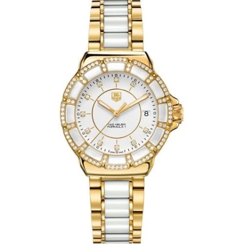 TAG Heuer Formula 1 Quartz 37 Yellow Gold PVD / Diamond / White / Bracelet