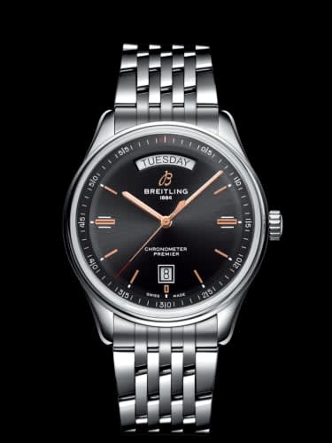 Breitling Premier Automatic Day &amp; Date 40 Stainless Steel / Black / Bracelet