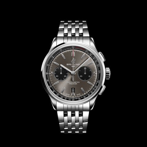 Breitling Premier B01 Chronograph 42 Stainless Steel / Anthracite / Bracelet