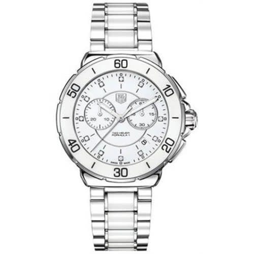 TAG Heuer Formula 1 Chronograph Quartz 41 Stainless Steel / White / Bracelet
