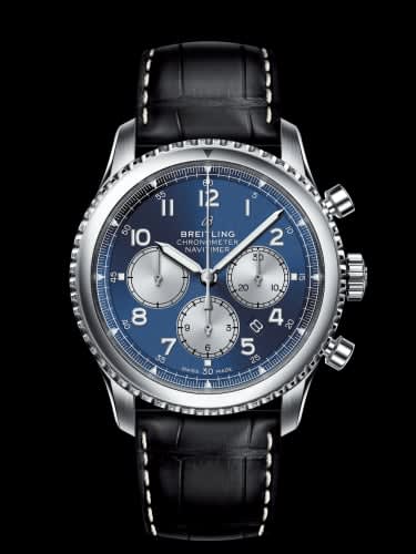 Breitling Navitimer 8 B01 Chronograph 43 Stainless Steel / Blue / Black Croco