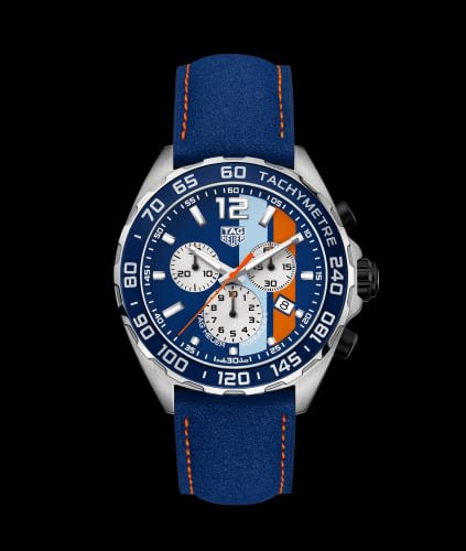 TAG Heuer Formula 1 Chronograph Quartz 43 Stainless Steel / Calf/ Alcantara