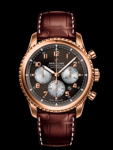 Breitling Navitimer 8 B01 Chronograph 43 Red Gold / Bronze / Brown Croco