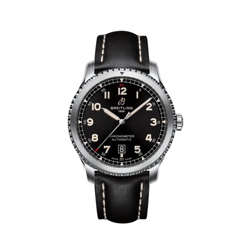 Breitling Aviator 8 Automatic 41 Stainless Steel / Black / Calf / Folding