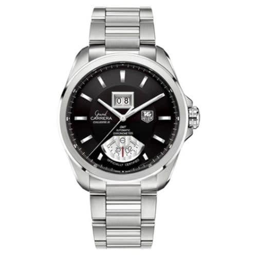 TAG Heuer Grand Carrera Calibre 8 RS Grande Date GMT Stainless Steel / Black / Bracelet