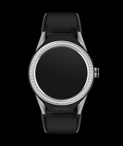 TAG Heuer Carrera Connected Modular 45 Titanium / Diamond / Black Calf