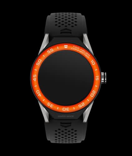 TAG Heuer Carrera Connected Modular 45 Titanium / Orange Aluminum / Black Rubber