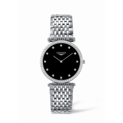 Longines La Grande Classique 33 Quartz Diamond Bezel Black Diamond