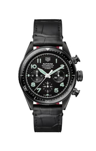 TAG Heuer Autavia Heuer 02 Chronometer Flyback DLC / Black
