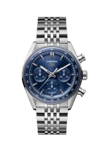 TAG Heuer Carrera Chronograph Glass Box 41 Stainless Steel / Blue