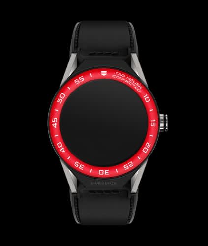 TAG Heuer Carrera Connected Modular 45 Titanium / Red Aluminum / Black Calf