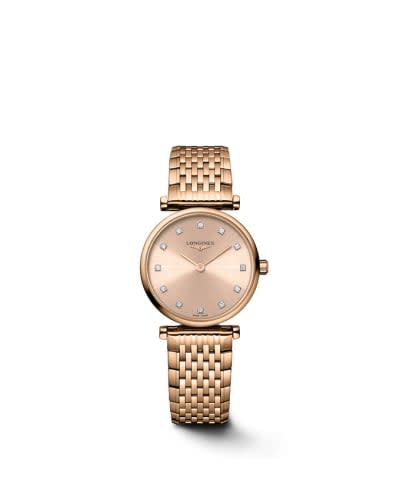 Longines La Grande Classique Quartz 24 Red Gold / Pink - Diamond / Bracelet