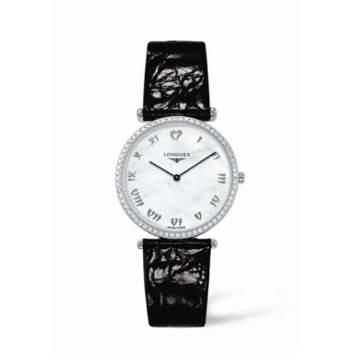 Longines La Grande Classique 33 Quartz Diamond Bezel Heart MOP
