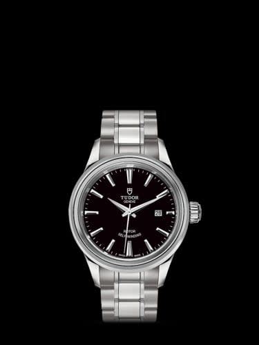 Tudor Style 28 Stainless Steel / Black / Bracelet