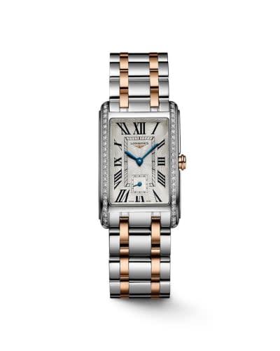 Longines DolceVita 23 Quartz Stainless Steel - Pink Gold - Diamond / Silver - Roman / Bracelet