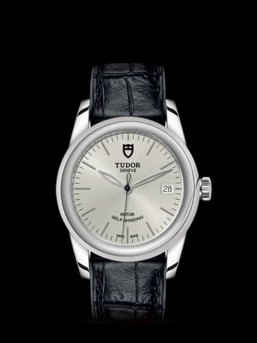 Tudor Glamour Date 36 Stainless Steel / Silver / Strap