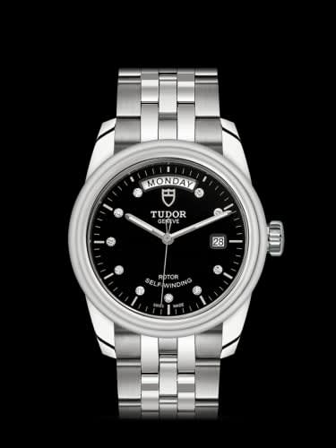 Tudor Glamour Day + Date Stainless Steel / Black-Diamond / Bracelet